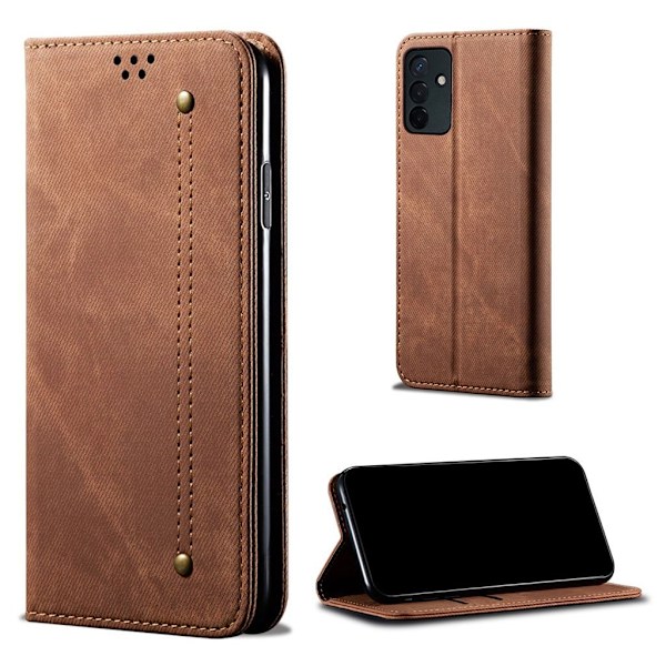 Jeans Samsung Galaxy Quantum 2 / A82 5g Flippetui - Brun Brown