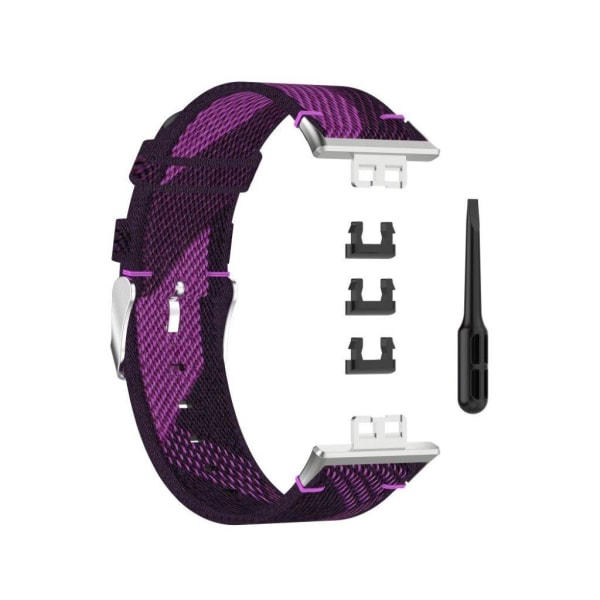 Huawei Watch Fit jeans nylon rem - lilla Purple