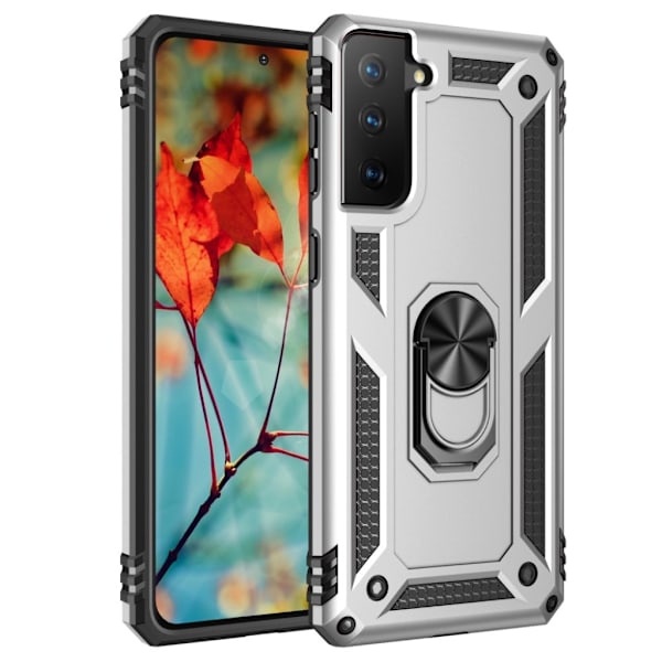 Bofink Combat Samsung Galaxy S21 Etui - Sølv Silver grey