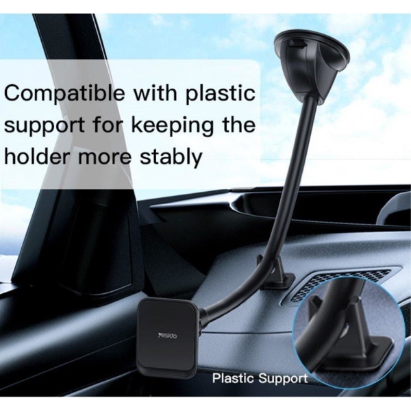 YESIDO C109 windshield magnetic car mount holder Black