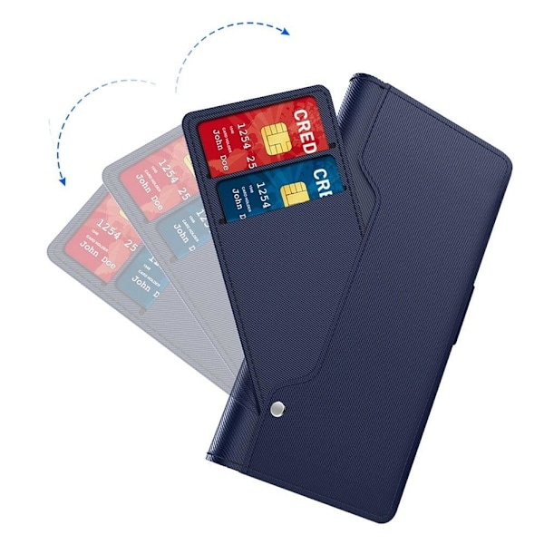 Phone Suojakotelo With Make-up Mirror And Slick Design For Xiaomi Poco X5 Pro / Redmi Note 12 Pro / 12 Pro Speed - Sininen Blue