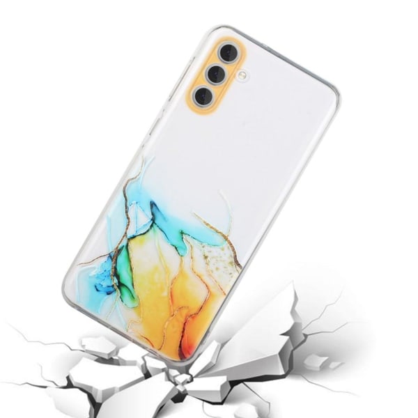 Marble Samsung Galaxy A54 Etui - Gul Yellow