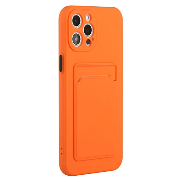 Cover med Kortholder til iPhone 15 Pro Max - Orange Orange