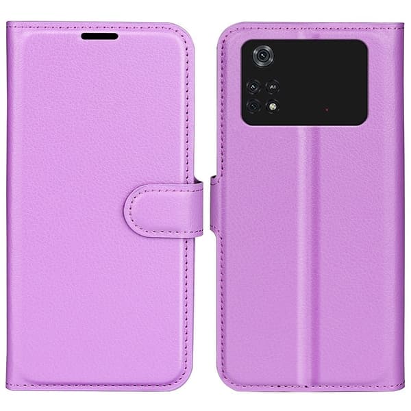 Classic Xiaomi Poco M4 Pro flip etui - Lilla Purple