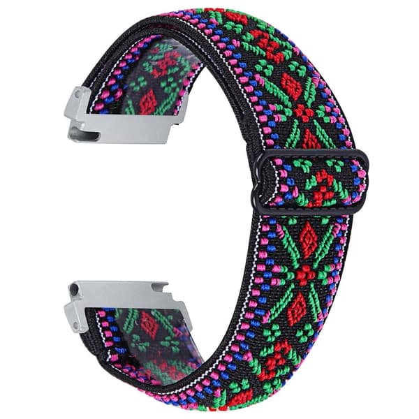 Verizon Gizmo Watch 1 Elastiskt armband i jacquardtyg som ersätter klockarmbandet - 16 multifärg
