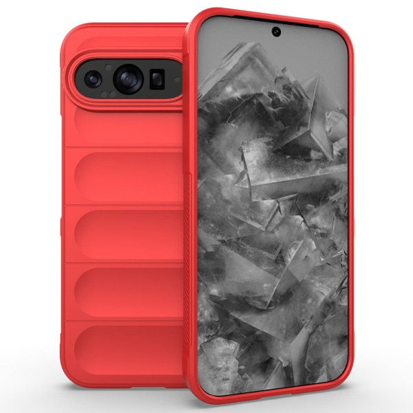 Mjukt greppformat Google Pixel 9 Pro XL skal - Röd Röd