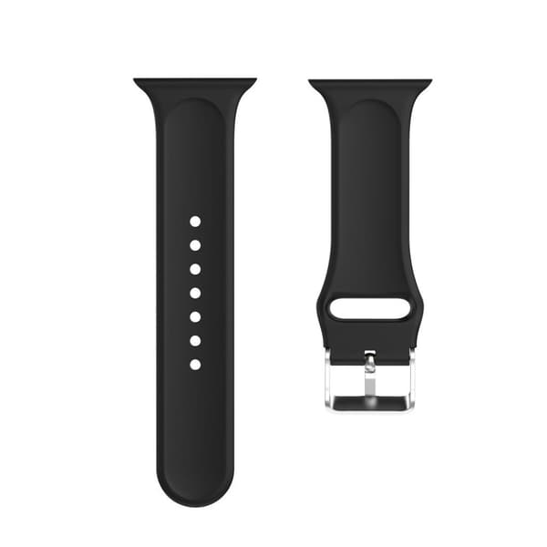 Apple Watch Series 5 44mm 3D Rhinsten silikone Urrem - Sort Black