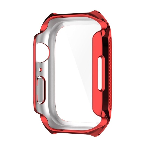 Apple Watch (41mm) strassikoristeinen suojus karkaistulla lasisuojalla - Punainen Red