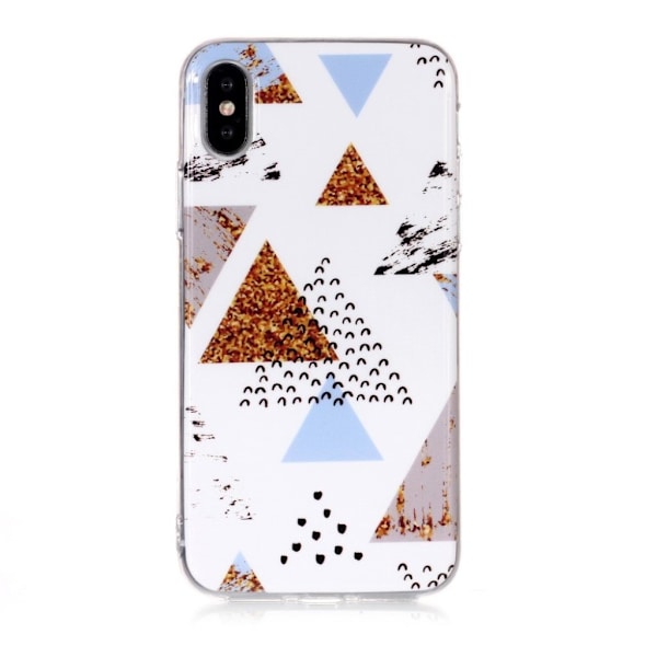 Marmormotiv iPhone Xs Max skal - Stil R multifärg