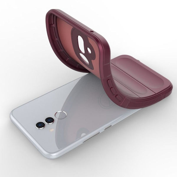Pehmeä kahva muotoiltu kuori Huawei Mate 20 Lite - Viininpunainen Red