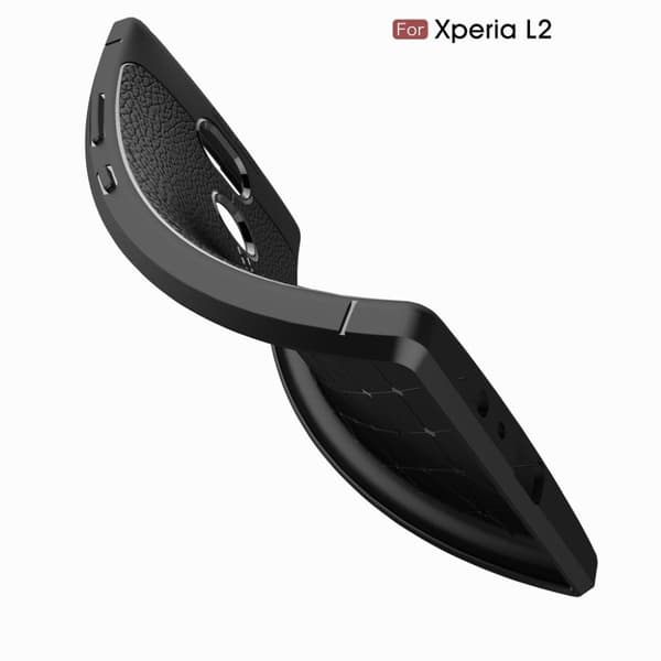 Sony Xperia L2 Deksel laget av silikon - Svart Black