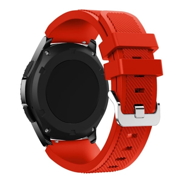 Samsung Gear S3 Trendikäs Joustava Silikoni Kellon Ranneke - Punainen Red