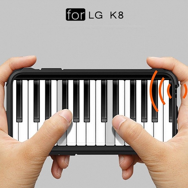 Jernside LG K8 Armor Hybridskal - Svart Svart