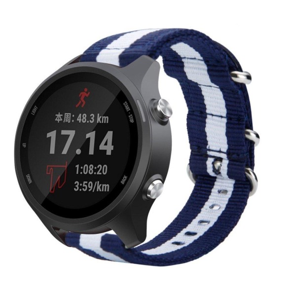 Garmin Forerunner 245 / 245 Music nylon Urrem - Blå / Hvid Blue