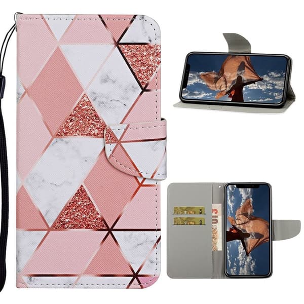 Wonderland iPhone 12 Mini flip etui - Stenkorn Pink