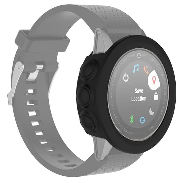Garmin Fenix 5X / 5X Plus silikonöverdrag - Svart Svart