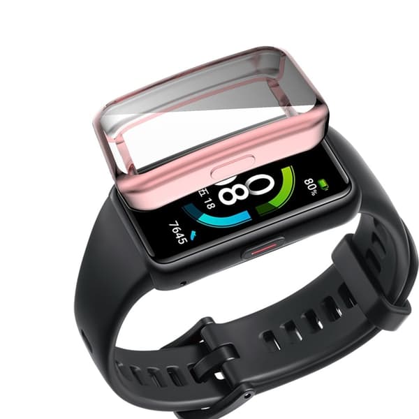 Honor Band 6 TPU-skydd för galvanisering - Rosa Rosa