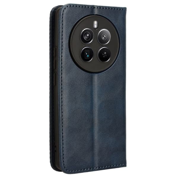 Bofink Vintage Realme 12 Pro lærveske - Blå Blue