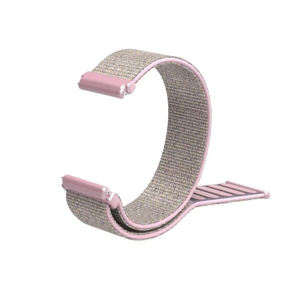 Fitbit Versa klokkereim av nylon - sølv og rosa Multicolor