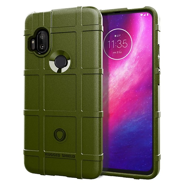 Rugged Shield Motorola One Hyper skal - Grön Grön