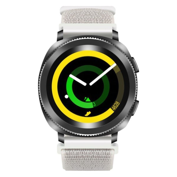 Samsung Galaxy Watch (46mm) erstatnings urrem i nylon med velkro White