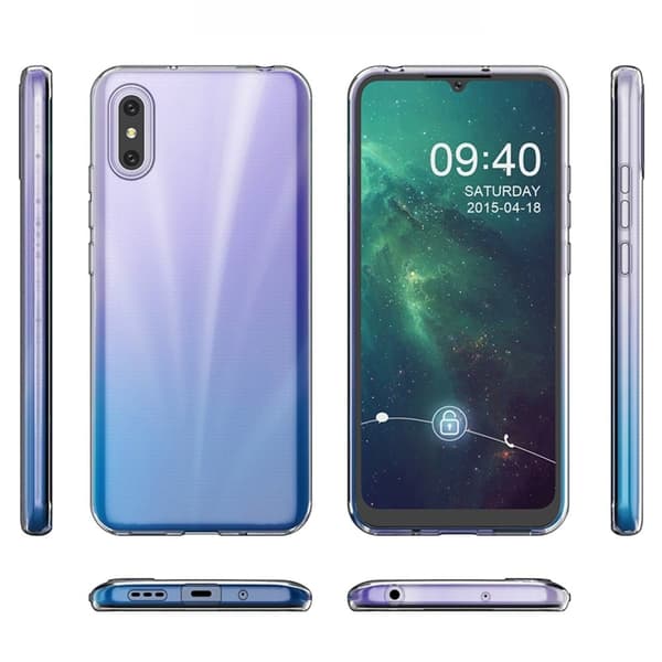 Erittäin ohut läpinäkyvä kotelo Xiaomi Redmi 9A:lle Transparent