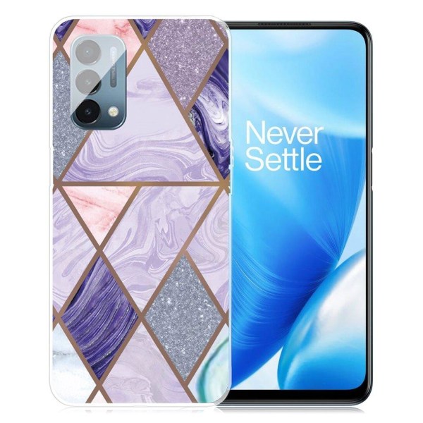 Marble design OnePlus Nord N200 5G cover - Trekant I Diamantmarm Multicolor