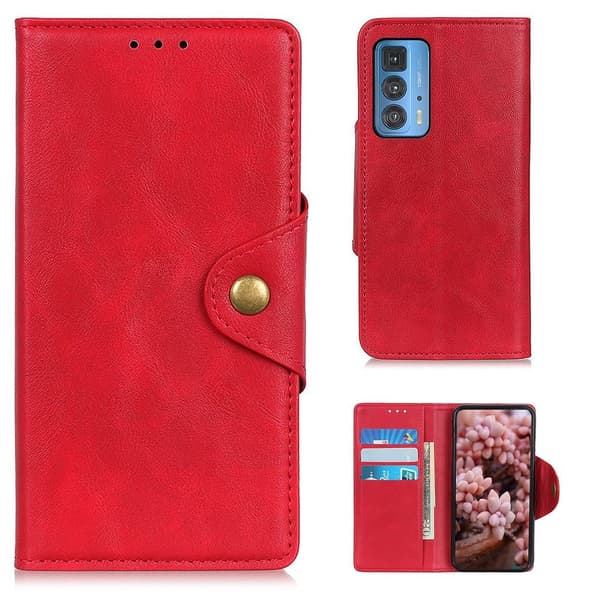Alpha Motorola Edge 20 Pro Flip Etui - Rød Red