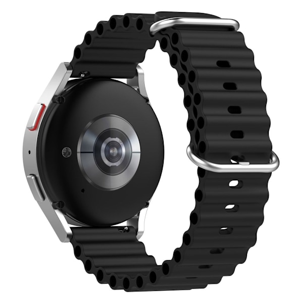 22 mm universal klockarmband i silikon - Svart Svart