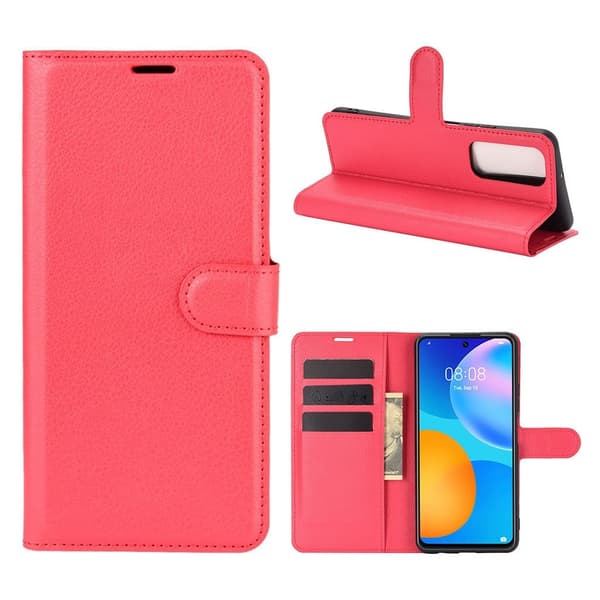 Classic Huawei Y7A / P Smart 2021 Flippetui - Rød Red