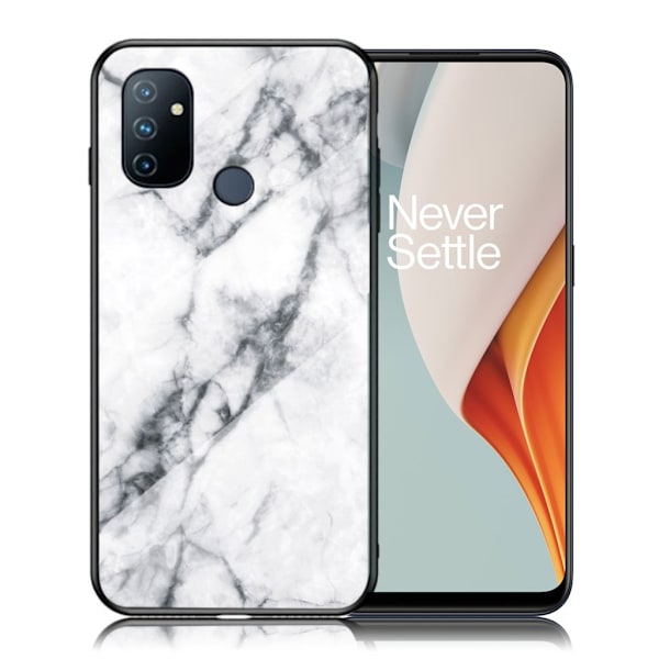Fantasy Marmor OnePlus Nord N100 skal - Vit Vit