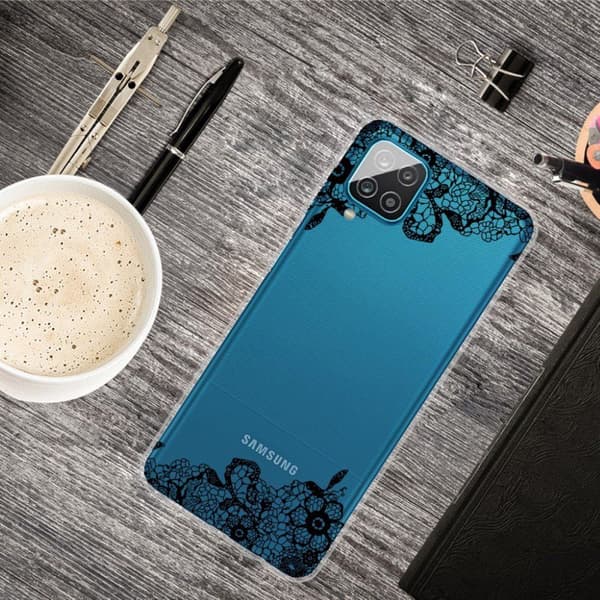 Deco Samsung Galaxy A12 5G etui - blonderblomst Black