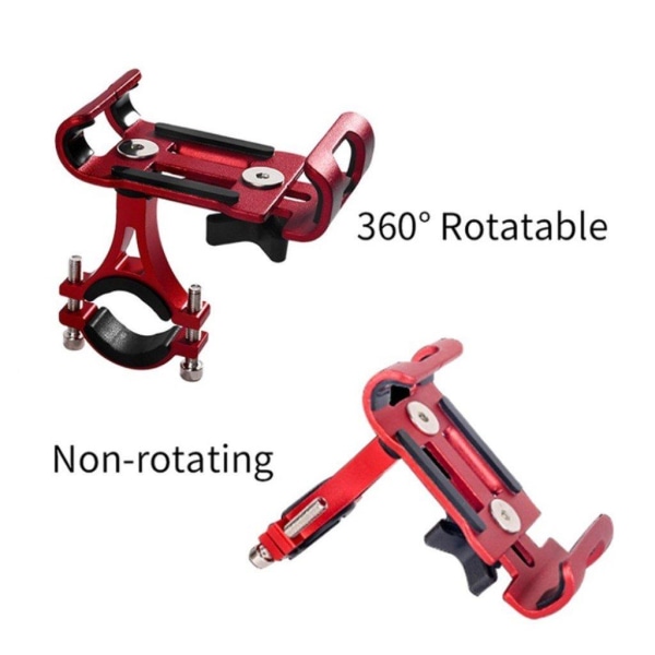 Universal bicycle mount clip for 4.7-6.5 inch phone - Red / Rota Red