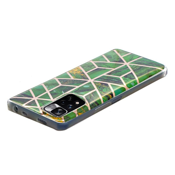 Marmormotiv Xiaomi Redmi Note 11 Pro 5G / Xiaomi Redmi Note 11 Pro Plus 5G skal - Romb / Grön Grön
