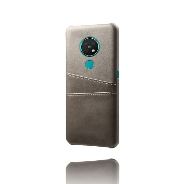 Dual Card cover - Nokia 7.2 / 6.2 – Grå Silver grey