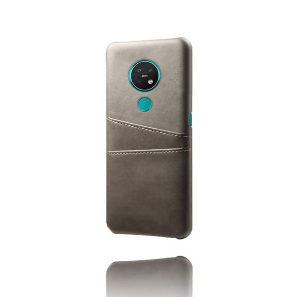 Dual Card etui - Nokia 7.2 / 6.2 - Grå Silver grey