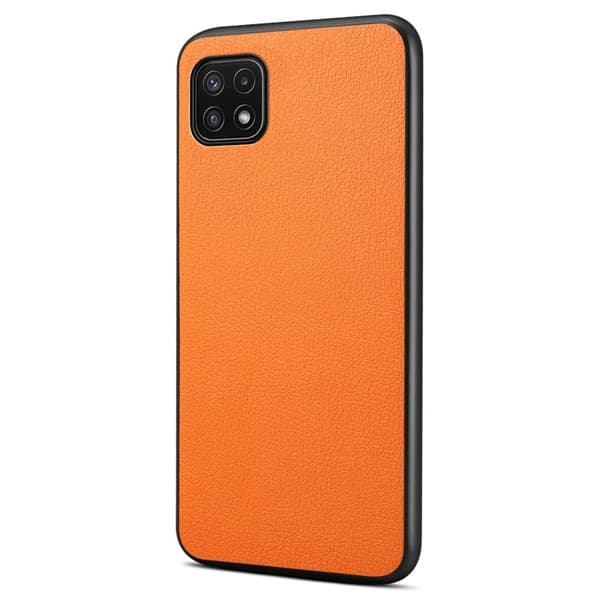 Samsung Galaxy A22 5G-fodral med matt och elegant textur - Orange Orange
