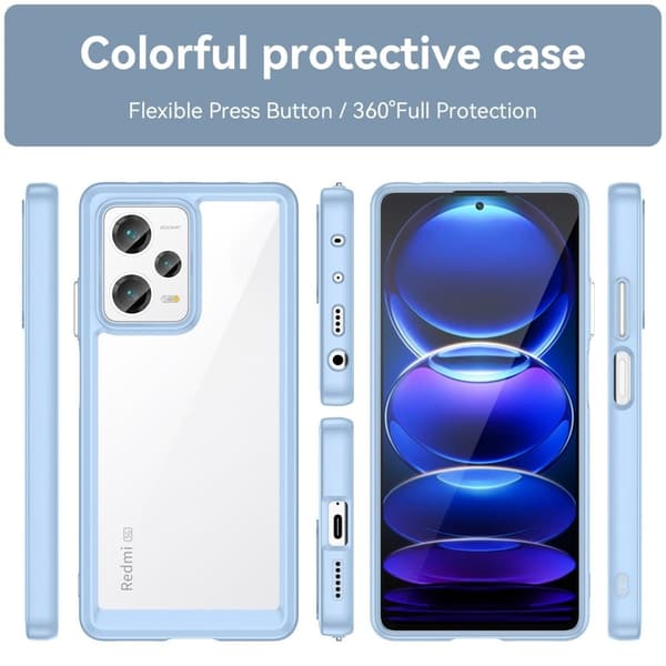 Xiaomi Redmi Note 12 Pro Plus älykäs akryylikansi - Sininen Blue