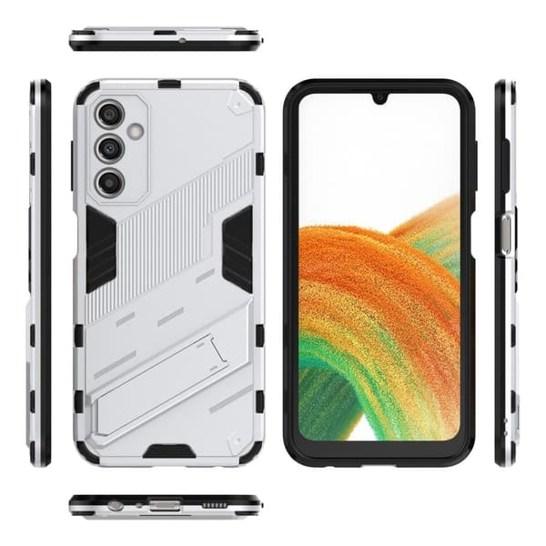 Støtsikkert hybriddeksel for Samsung Galaxy A24 4G - Sølv Silver grey
