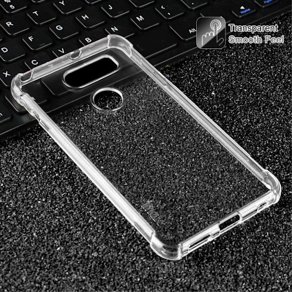 IMAK LG V30 blød luft-pude Stødsikkert TPU etui - Transparent Multicolor