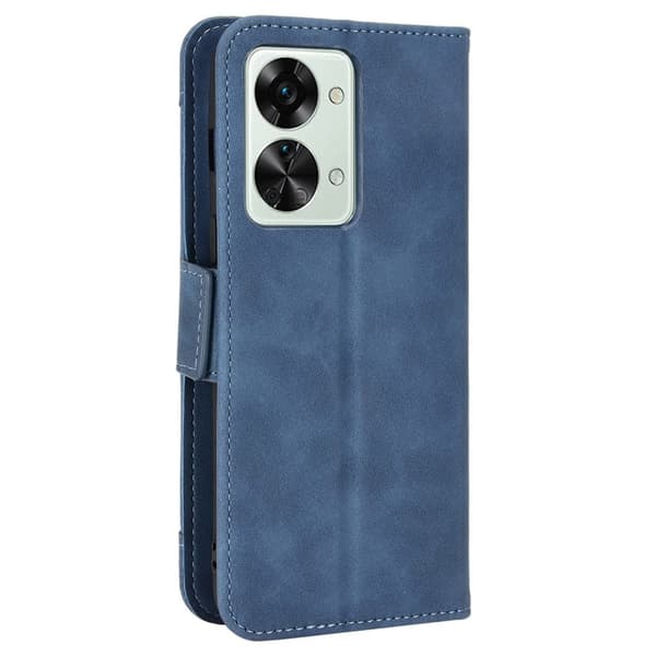 Modernt OnePlus Nord 2T fodral med plånbok - Blå Blå