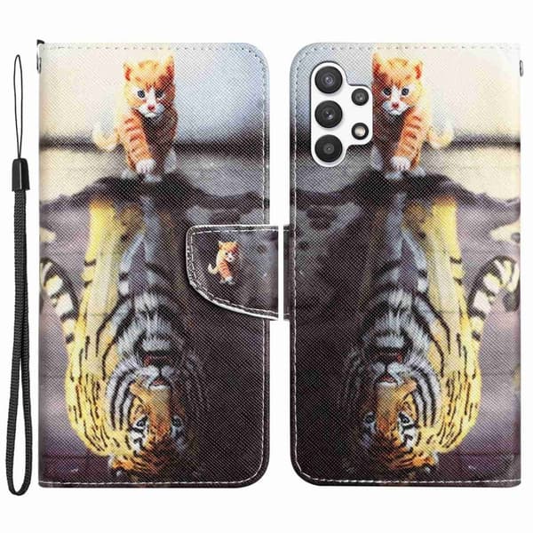 Wonderland Samsung Galaxy A04s / A13 5g / A13 4g Flip Etui - Tiger Multicolor