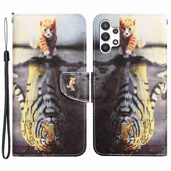Wonderland Samsung Galaxy A04s / A13 5g / A13 4g Läppäkotelo - Tiikeri Multicolor