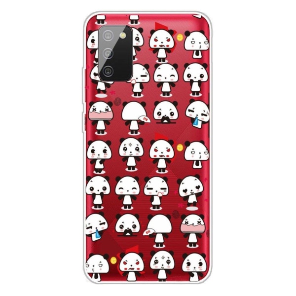 Deco Samsung Galaxy A03s Suojakotelo - Cute Pandas White