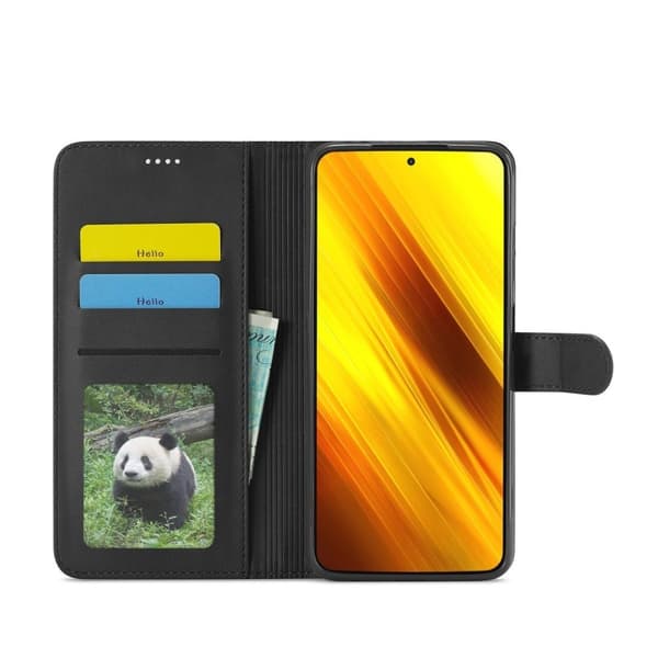 LC.Imeeke Xiaomi Poco X3 / X3 Nfc Flip Etui - Sort Black