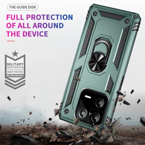 Bofink Combat Xiaomi 13 Pro Etui - Svartgrønn Green