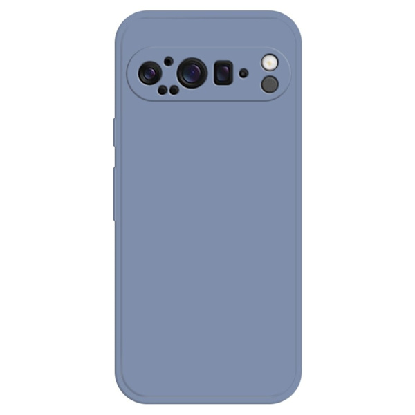 Google Pixel 9 Pro fleksibelt etui med rett kantbeskyttelse Telefondeksel - Lavendelgrå Silver grey