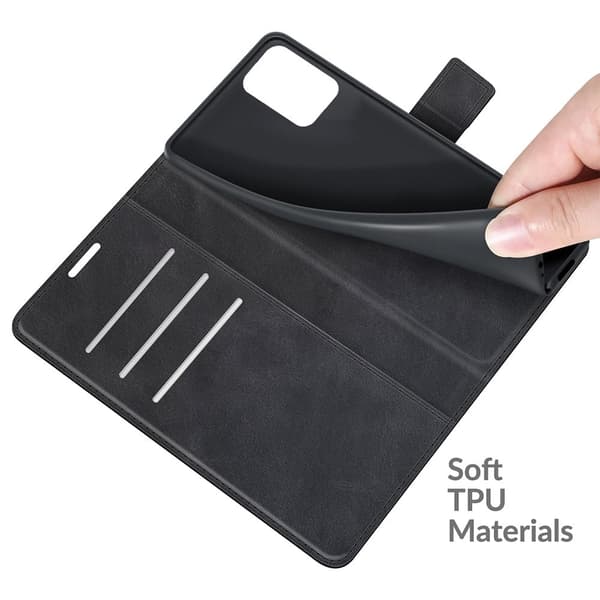 Lompakko Nahkakotelo For Xiaomi 11T / 11T Pro - Musta Black