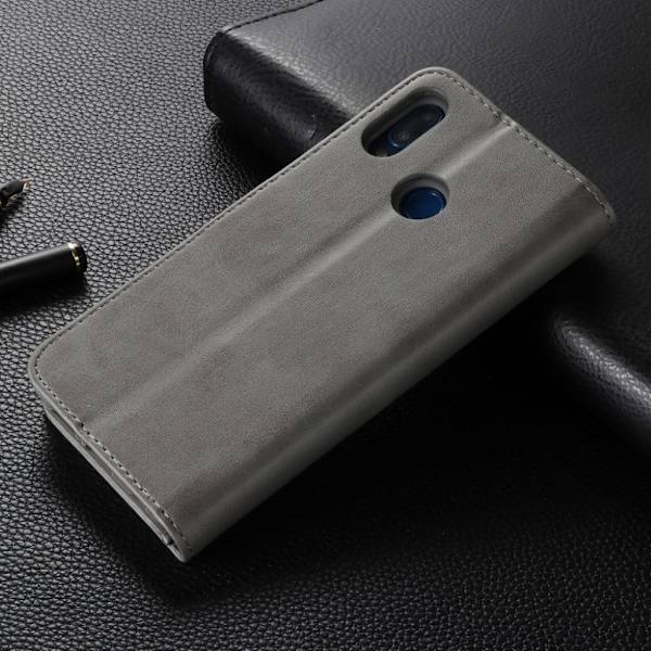 LC.Imeeke läder Huawei P20 Lite fodral - Silver/Grå Silvergrå
