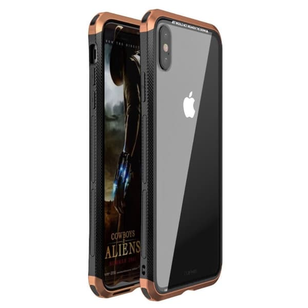 LUPHIE iPhone Xs Max glasetui med dobbelt drage - Brun Brown